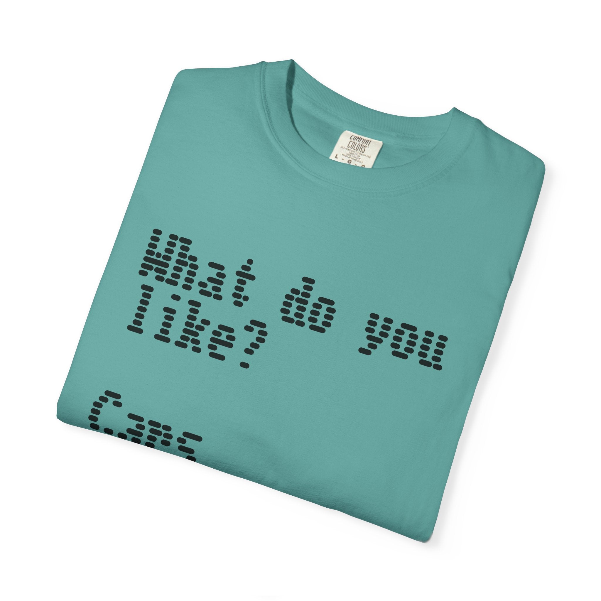 T-Shirt — "What do you like? Cars Coffee Guns Constitution" Graphic Tee